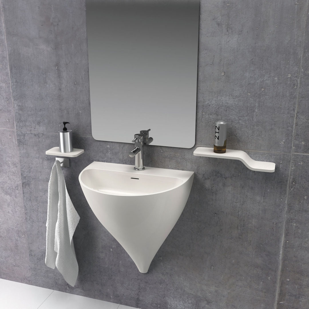 Nuevo lavabo Kaliya diseñado por Vicent Clausell para la firma Sanycces., Clausell Studio Clausell Studio Minimalist style bathroom Sinks