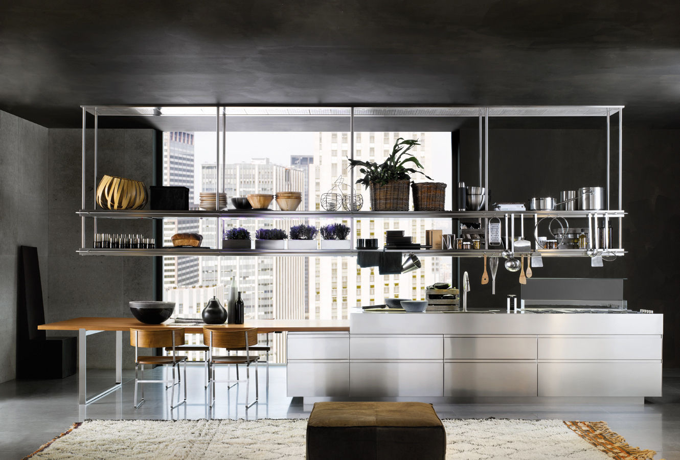 Convivium Kitchen Livingfurnish Ltd Modern kitchen Storage