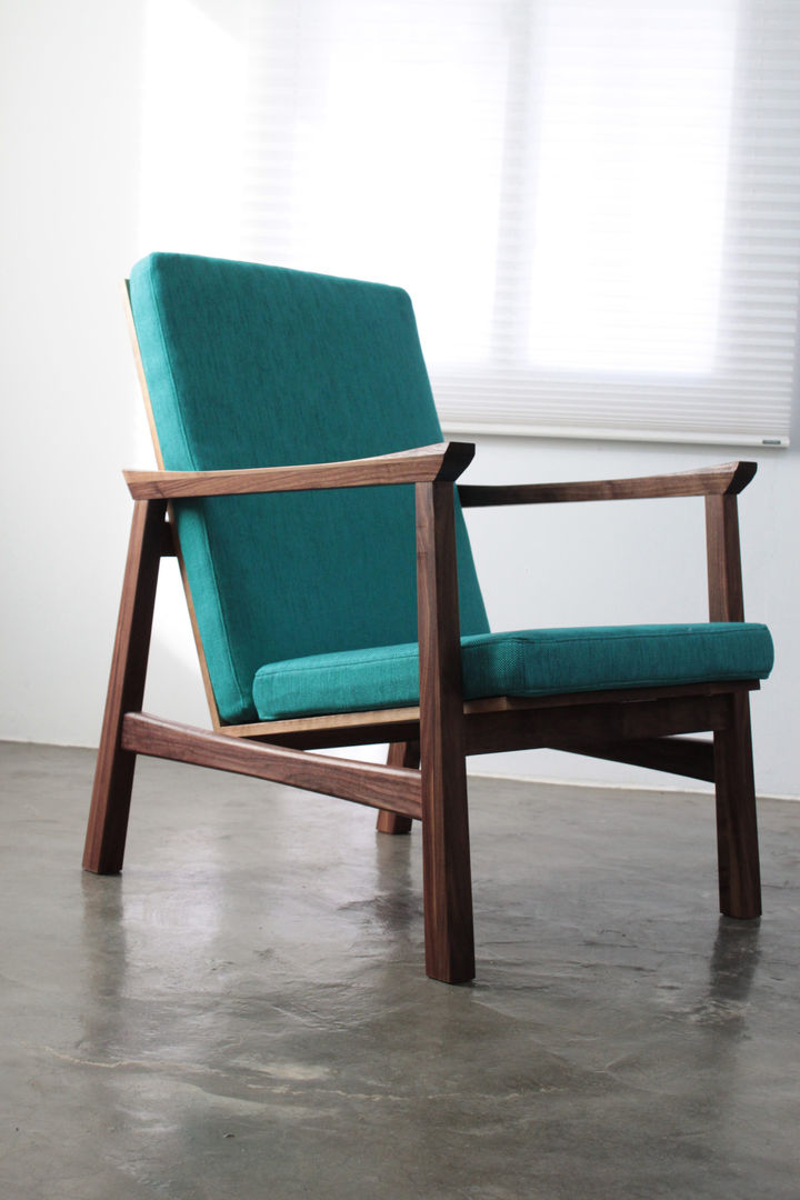 Grip on Armchair, The QUAD woodworks The QUAD woodworks 모던스타일 서재 / 사무실 의자