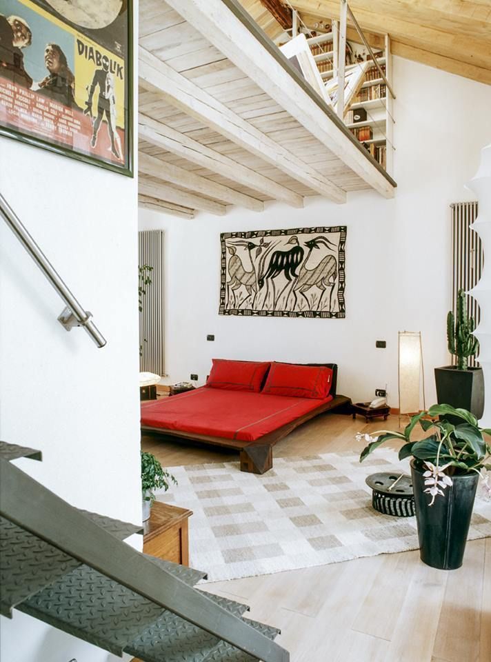 la casa serra, orlandini design sas orlandini design sas Phòng ngủ phong cách chiết trung