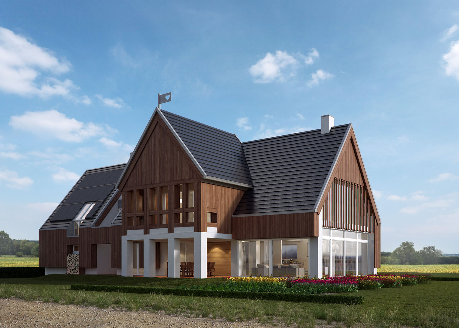 LK&1196, LK & Projekt Sp. z o.o. LK & Projekt Sp. z o.o. Country style houses