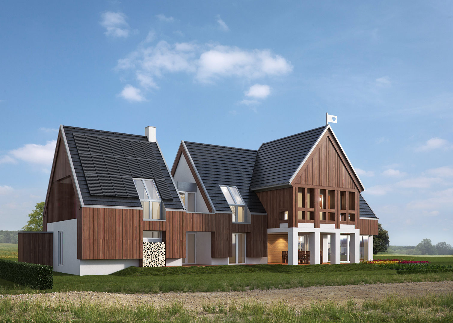 LK&1196, LK & Projekt Sp. z o.o. LK & Projekt Sp. z o.o. Country style houses