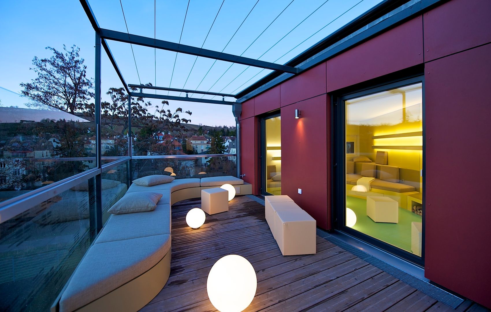 wave, 3rdskin architecture gmbh 3rdskin architecture gmbh Eclectic style balcony, veranda & terrace