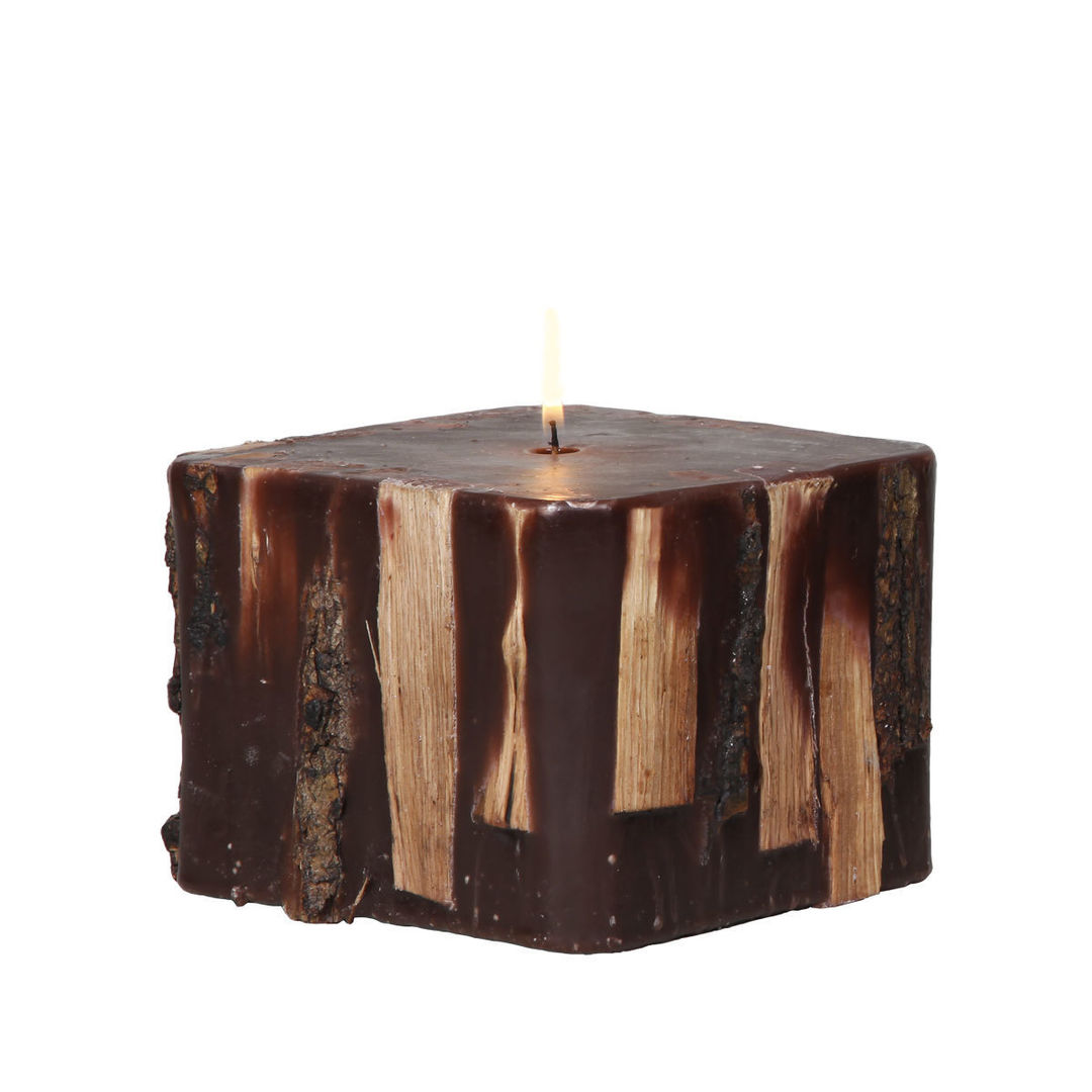 Odunlu Şömine Mumu - Kare / Fireplace candle - Square homify İç bahçe İç Dekorasyon