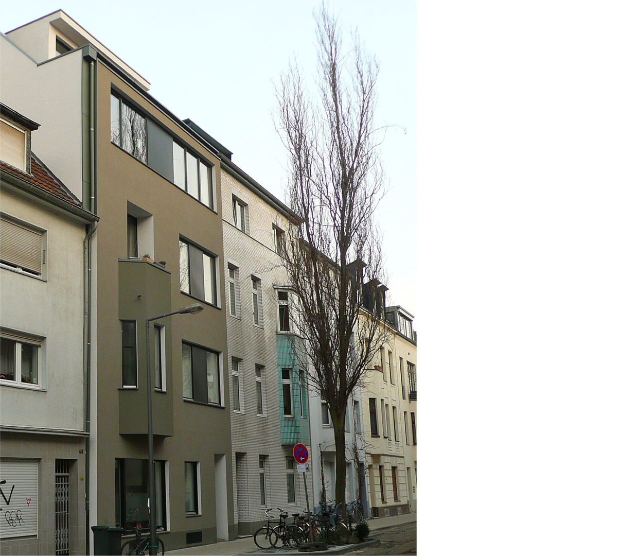 straßenfassade _ ost _ nach umbau + ausbau + sanierung beissel schmidt architekten