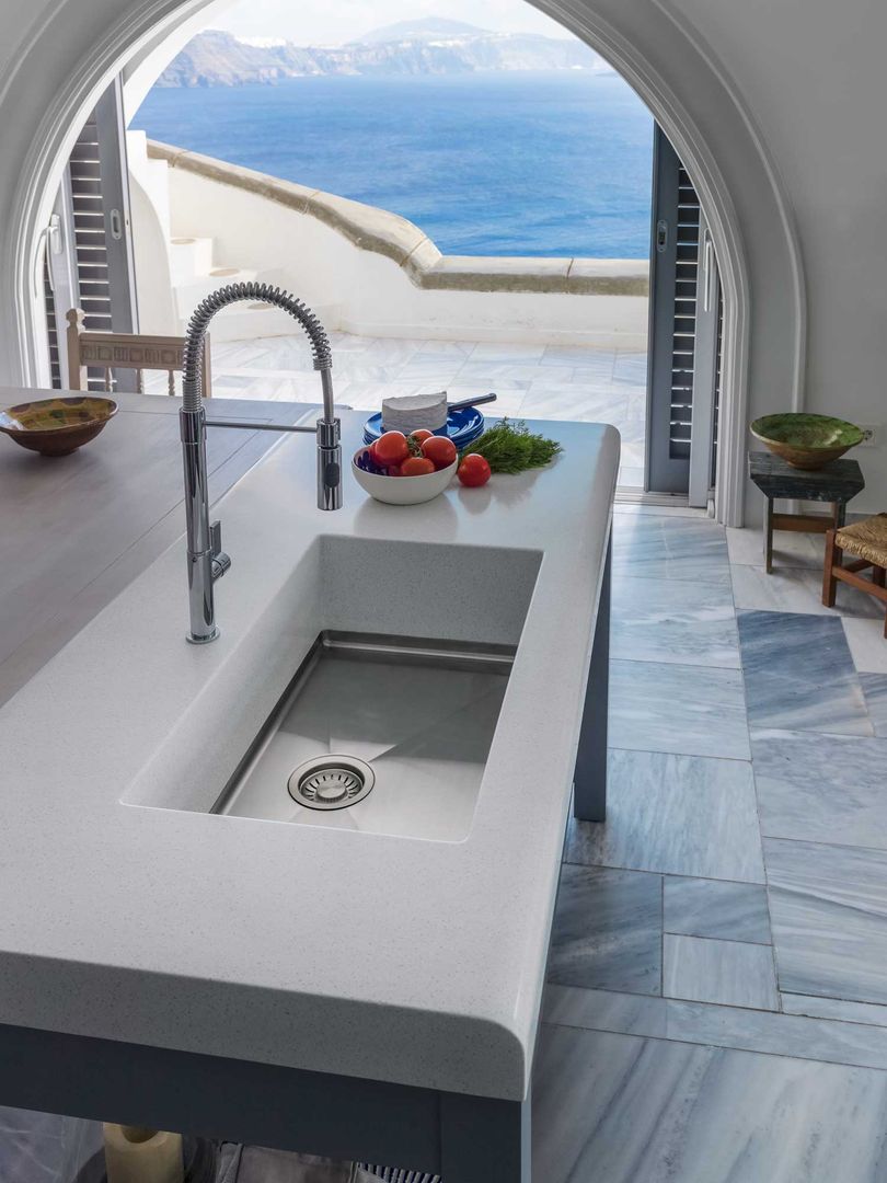 Franke Santorini, FRANKE FRANKE Mediterranean style kitchen Bench tops