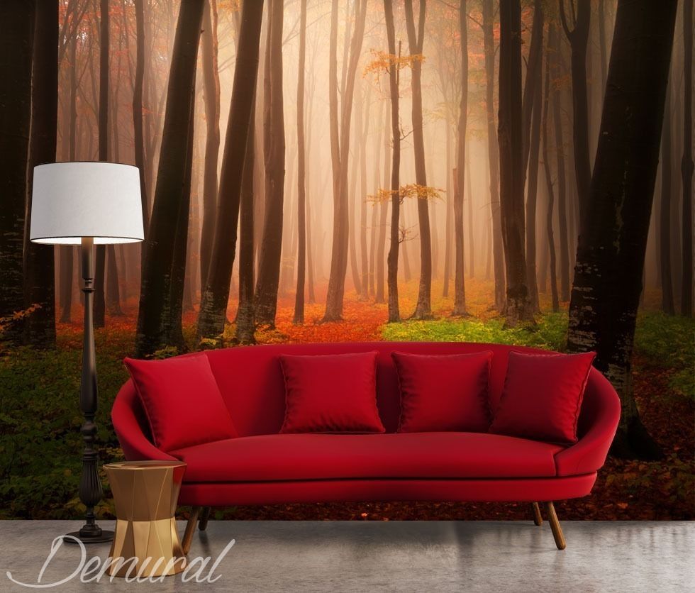 Autumn meditations Demural Modern living room Accessories & decoration