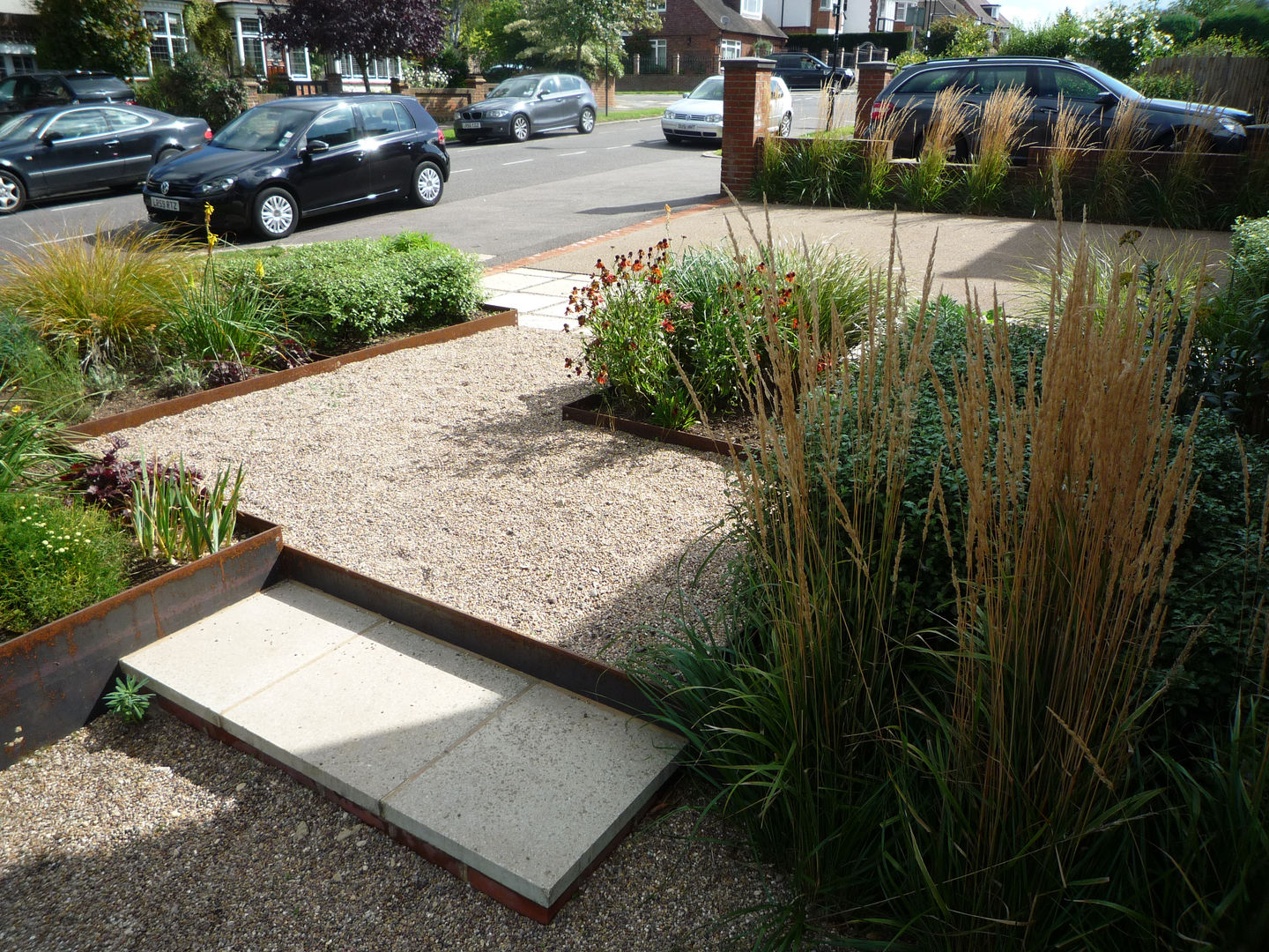 Gravel with Steel Edging Fenton Roberts Garden Design Taman Modern