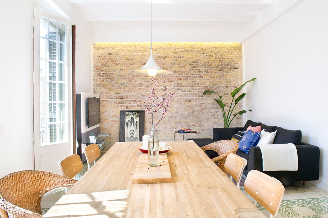 Vivienda en Sant Joan. Barcelona , Egue y Seta Egue y Seta Scandinavian style dining room