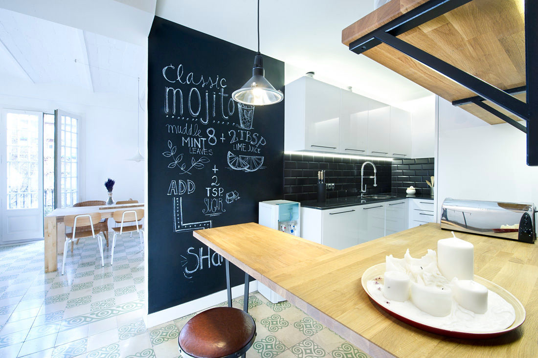 Vivienda en Sant Joan. Barcelona , Egue y Seta Egue y Seta Scandinavian style kitchen