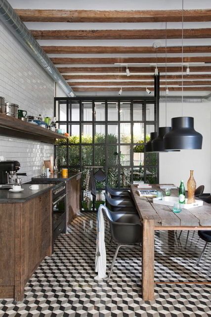 Vivienda Sta. Caterina. Vivir junto al mercado., Egue y Seta Egue y Seta Cocinas de estilo industrial