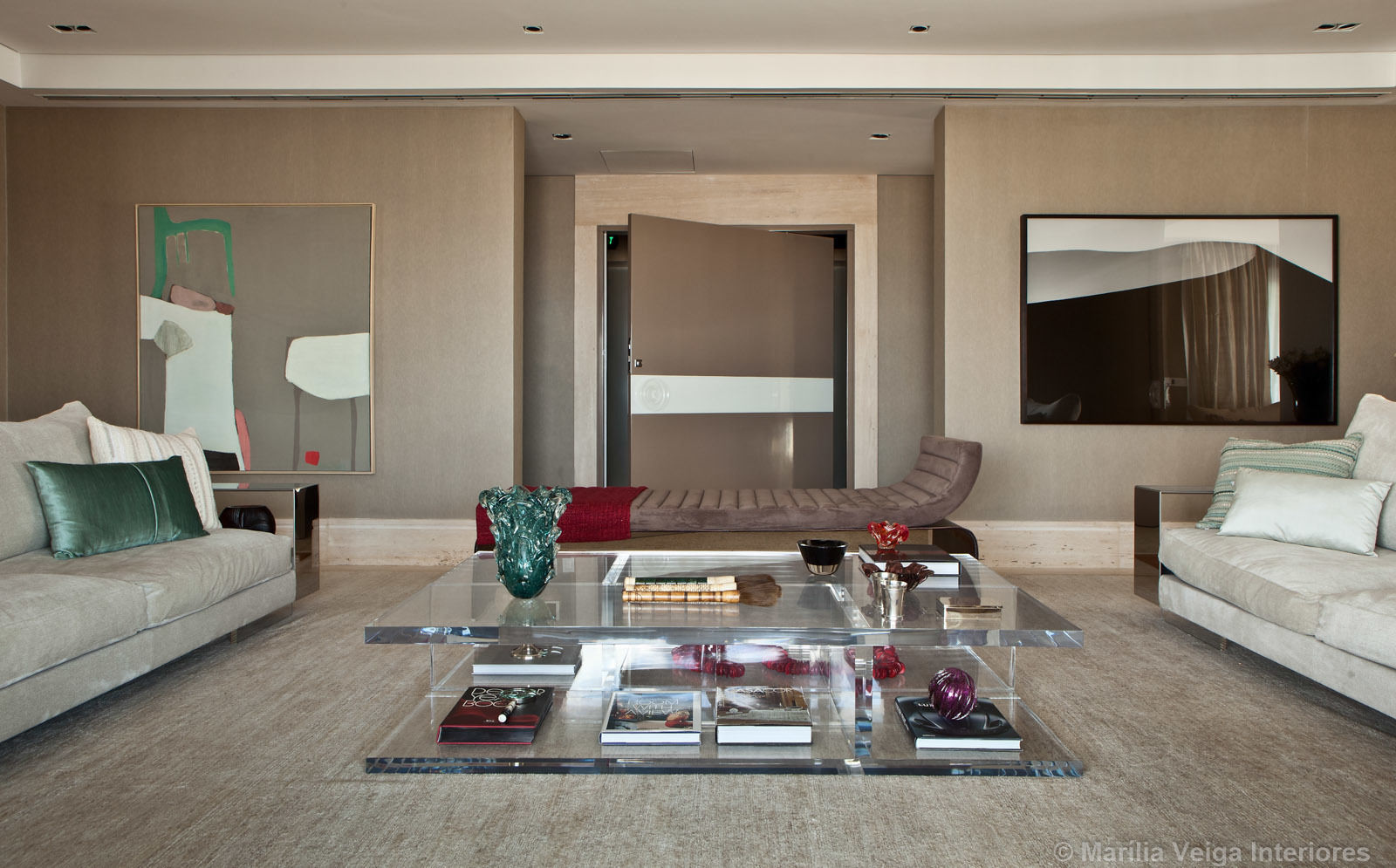 Living Marilia Veiga Interiores Salas de estar modernas