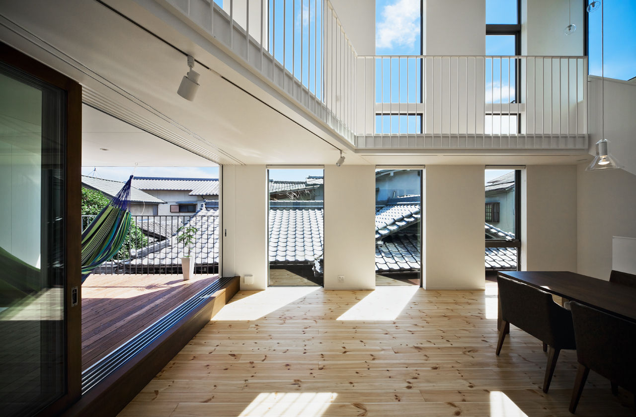 帆居 hammock house, UZU architects UZU architects Scandinavian style living room