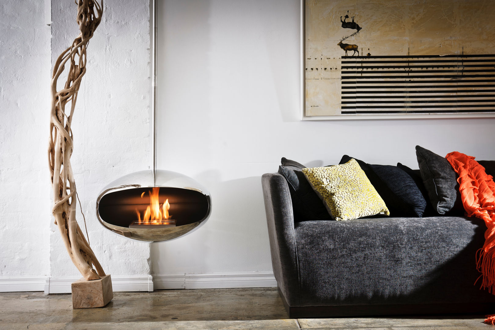 Cocoon Aeris Fireplace, Wharfside Furniture Wharfside Furniture Modern living room Fireplaces & accessories