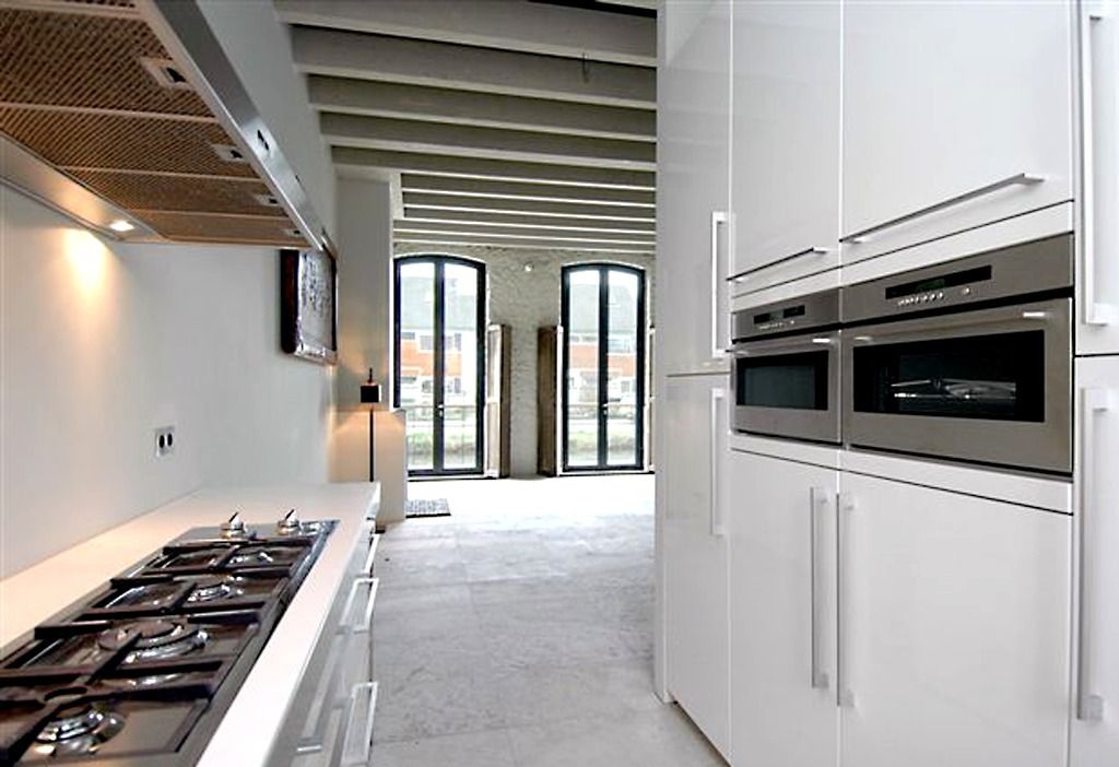 Loft in oude textielfabriek, Archivice Architektenburo Archivice Architektenburo Dapur Minimalis