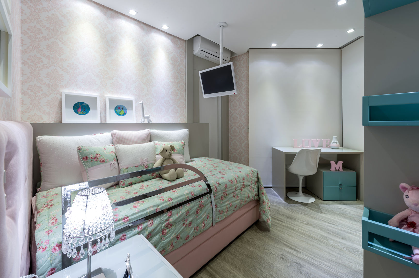 Projeto 17 - Residência clean, GREISSE PANAZZOLO ARQUITETURA GREISSE PANAZZOLO ARQUITETURA Dormitorios infantiles de estilo moderno