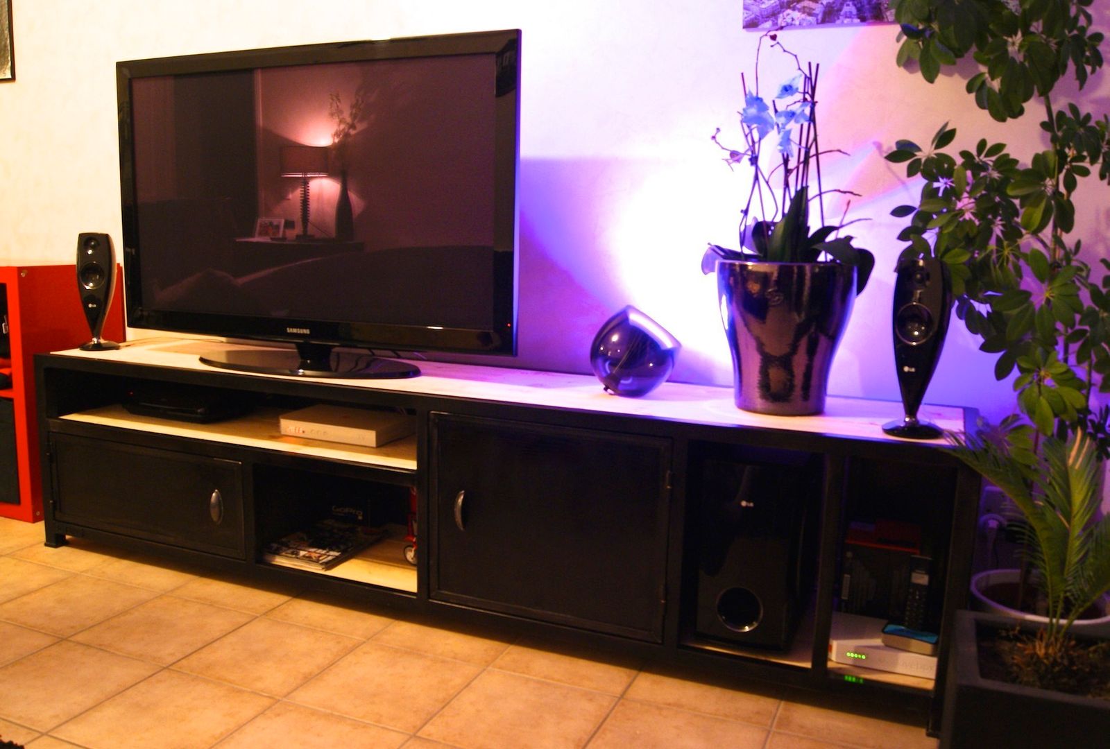 Meuble Tv Factory - Métal & Bois. , Cb8design Cb8design Industrial style living room TV stands & cabinets