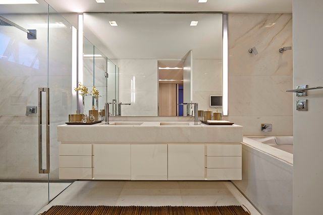 Residência A&S, Alessandra Contigli Arquitetura e Interiores Alessandra Contigli Arquitetura e Interiores Modern bathroom