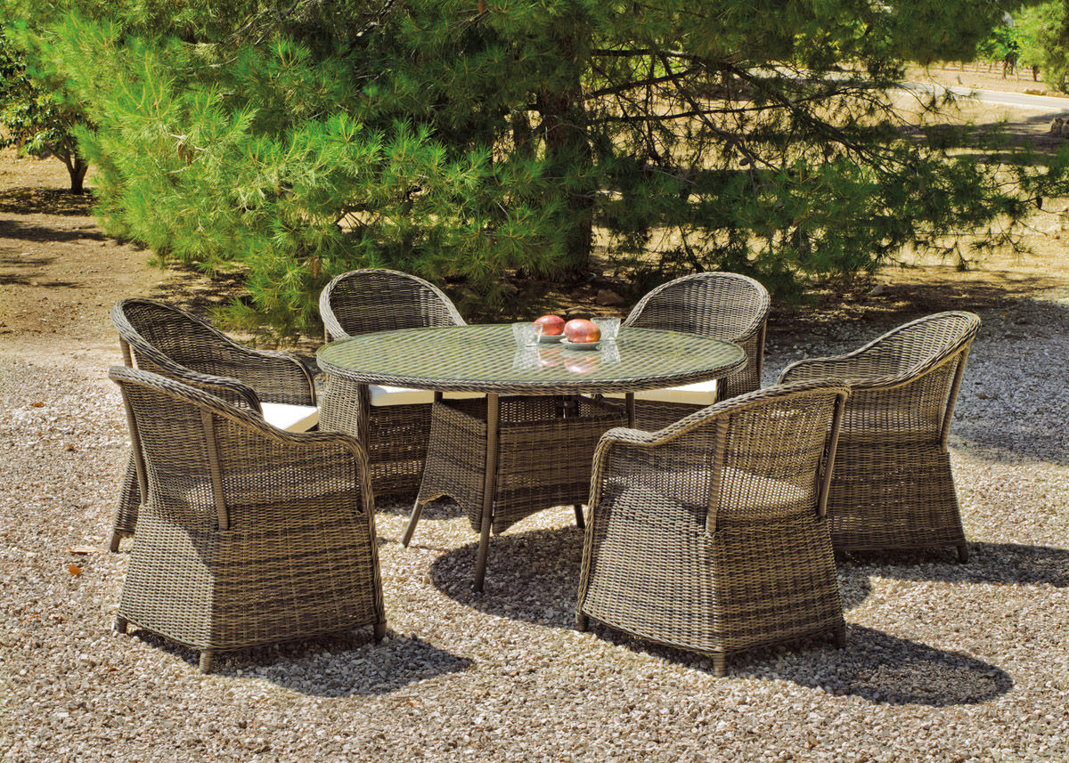 SET HUITEX AMANDA-150/6+6C, Hevea Hevea Classic style garden Furniture