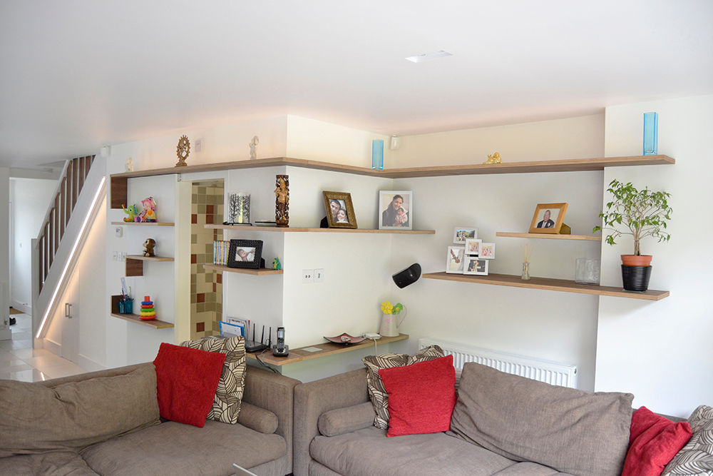 living room Satish Jassal Architects Salas de estar modernas