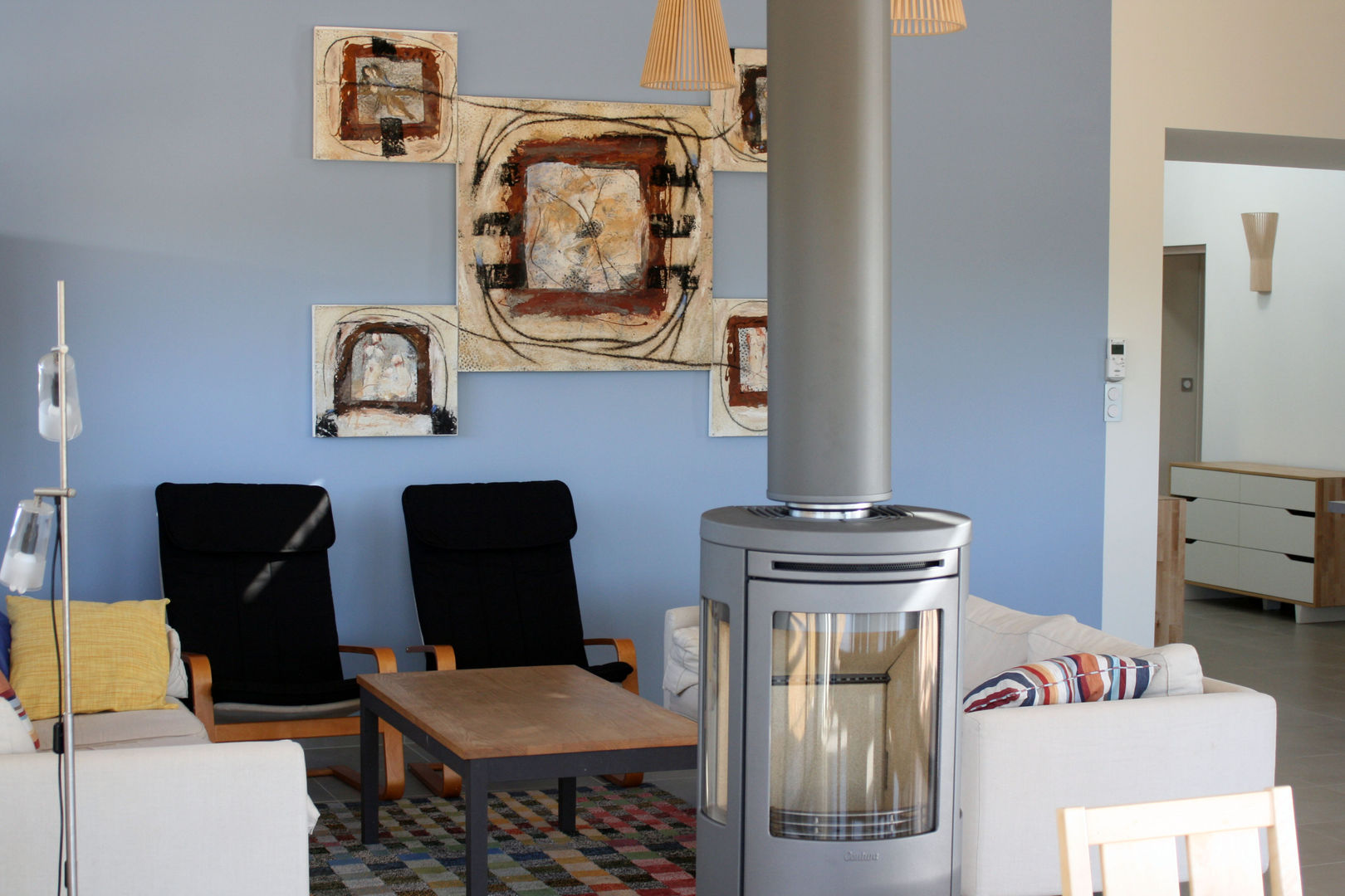 Maison individuelle ossature bois, i Petra France i Petra France Modern living room Accessories & decoration