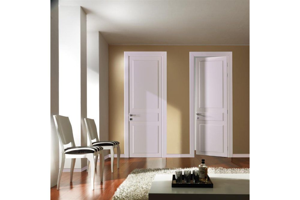 Visual wood doors White RAL 9010 Ash lacquered TONDIN PORTE SRL con unico socio Windows