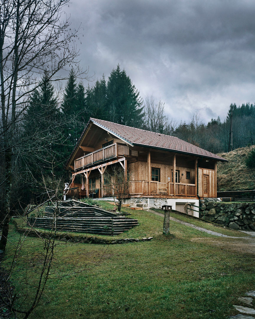 Einfamilienhaus, Thoma Holz GmbH Thoma Holz GmbH Casas de estilo rural