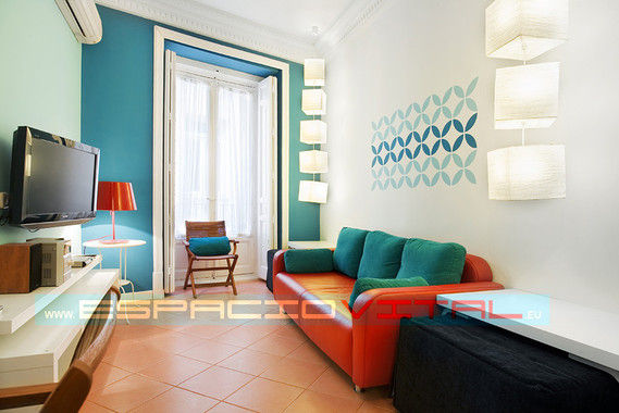 Apartamento Blue, Javier Zamorano Cruz Javier Zamorano Cruz Salones de estilo moderno