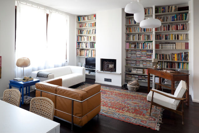 Ristrutturazione appartamento a Milano , HBstudio HBstudio Modern living room Fireplaces & accessories