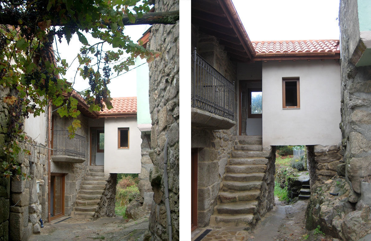 REHABILITACIÓN DE VIVIENDA UNIFAMILIAR Y ANEXOS EN STA. EUFEMIA, arquitectura SEN MÁIS arquitectura SEN MÁIS Country style houses