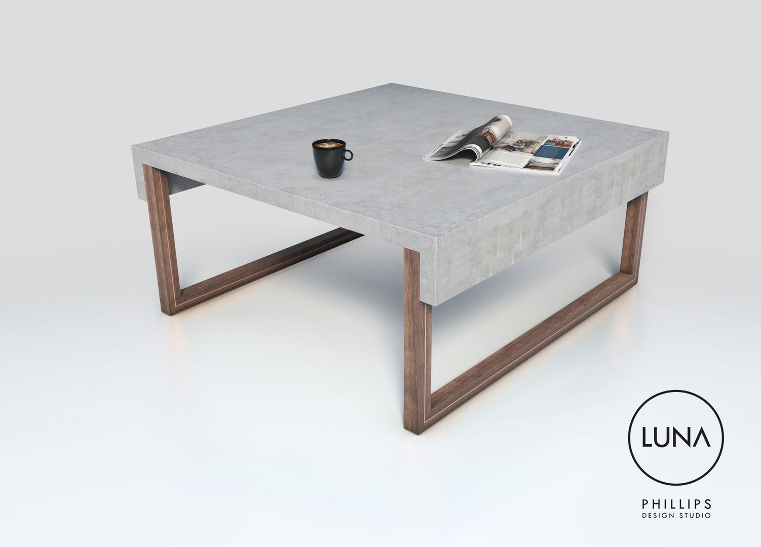 LUNA Coffee Table homify ห้องนั่งเล่น โต๊ะกลางและโซฟา