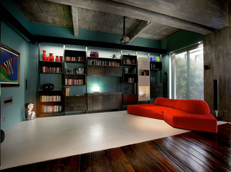 LOFT, mg2 architetture mg2 architetture Industrial style living room