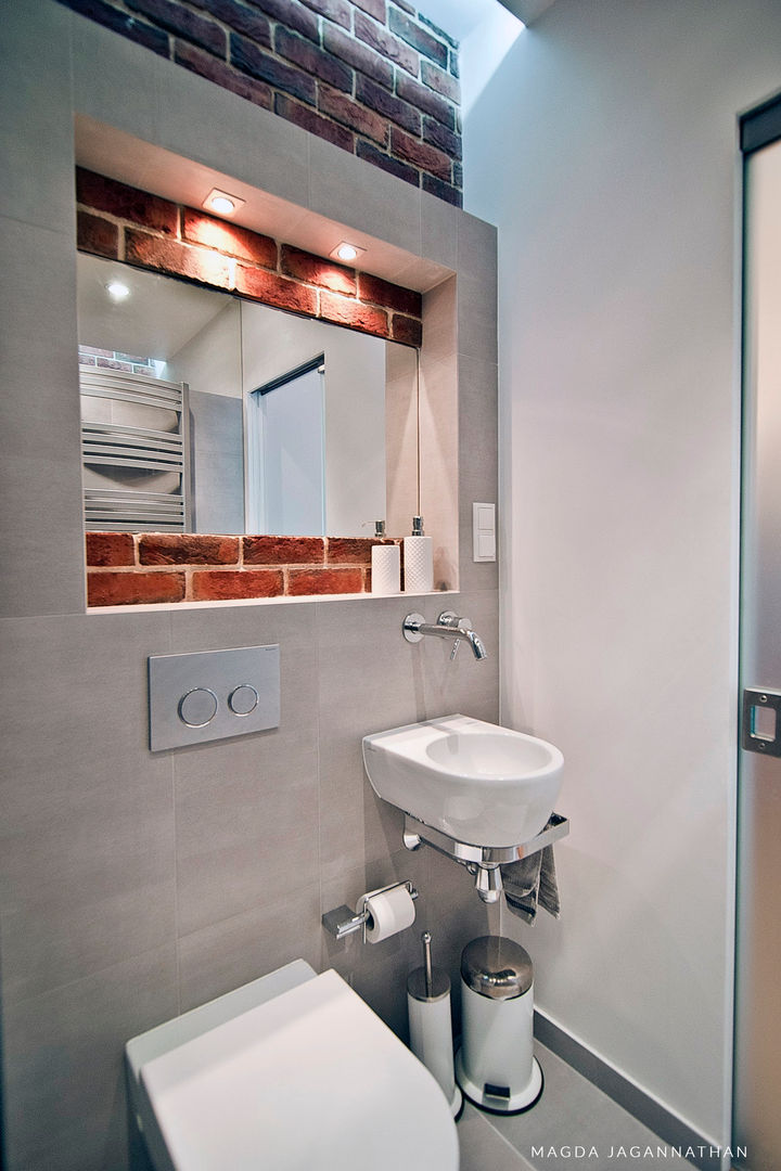 Mieszkanie "D", pracownia jaganna pracownia jaganna Minimalist style bathroom