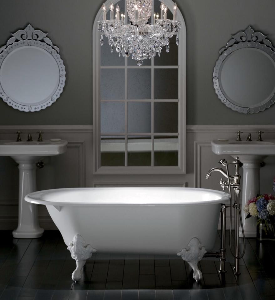 KOHLER , Gama Elite Gama Elite Phòng tắm phong cách chiết trung Bathtubs & showers