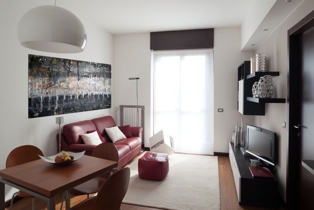 Casa Dp 2: La richiesta della committenza è quella di trasformare un appartamento bilocale di 62 mq , gk architetti (Carlo Andrea Gorelli+Keiko Kondo) gk architetti (Carlo Andrea Gorelli+Keiko Kondo) Modern living room