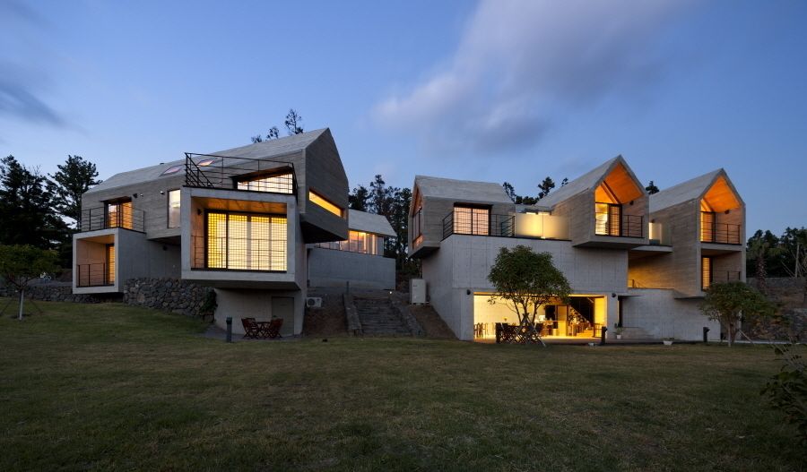 Jeju stay BIUDA, ARCHITECT GROUP CAAN ARCHITECT GROUP CAAN Modern houses