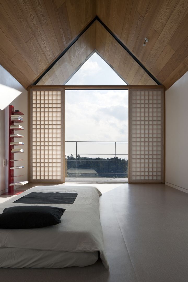 Jeju stay BIUDA, ARCHITECT GROUP CAAN ARCHITECT GROUP CAAN Modern style bedroom