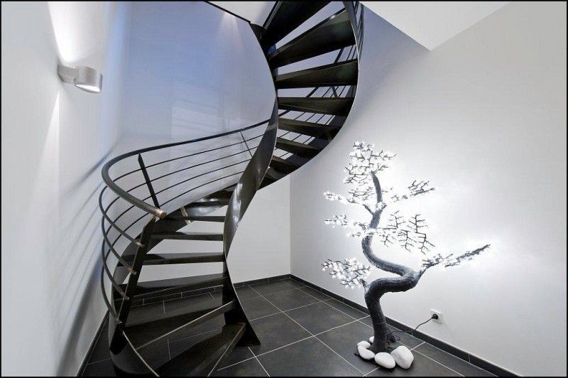 Réalisation contemporaine dans le pays d'Aix, atelier Cédric Bonin atelier Cédric Bonin درج Stairs