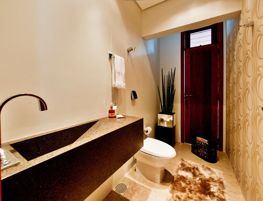 Residência Pruner, ArchDesign STUDIO ArchDesign STUDIO Rustic style bathrooms