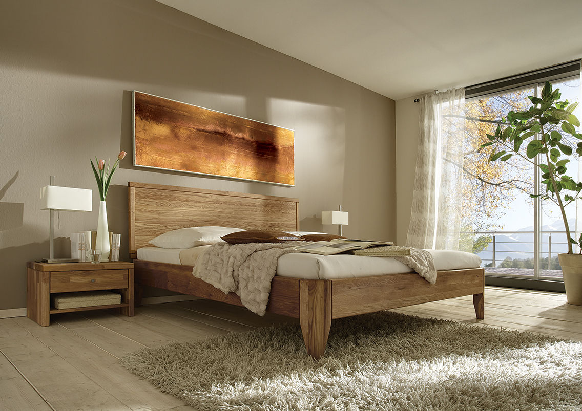homify Rustic style bedroom Beds & headboards