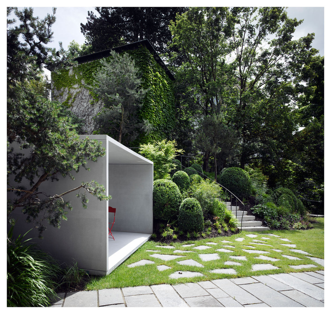 Smoking Pavilion Gianni Botsford Architects Jardines de estilo moderno