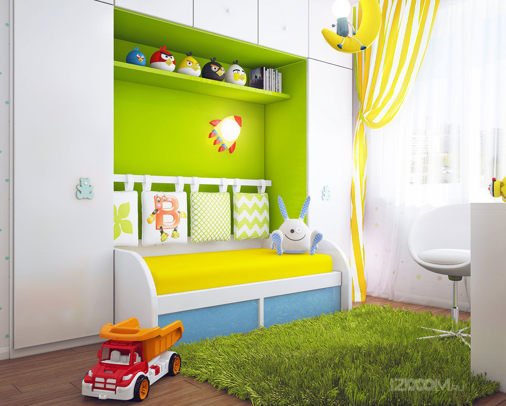 подборка детских комнат, izooom izooom Dormitorios infantiles de estilo moderno