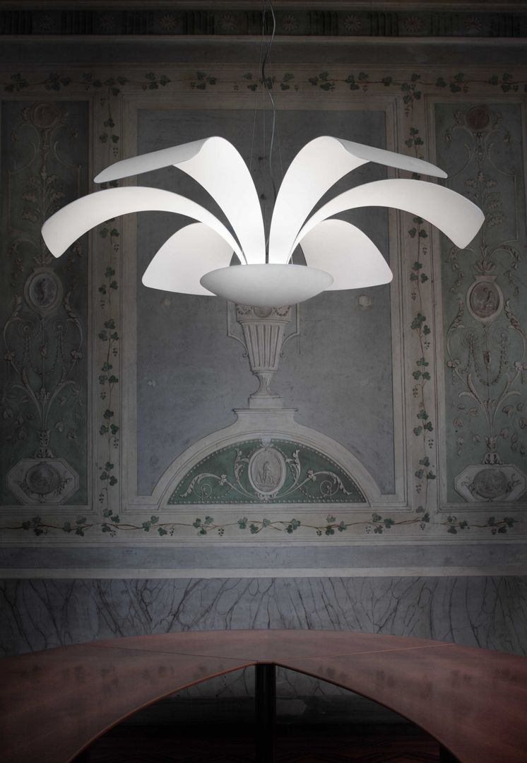 Extravagantes Design's von Masiero, Schnebe Schnebe Nowoczesny salon Oświetlenie