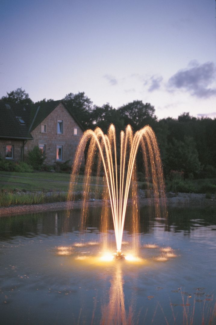 Dancing Floating Fountain Water Garden Ltd Estanques de jardín floating fountain, pond, fountain, lake, underwater lights, led lights