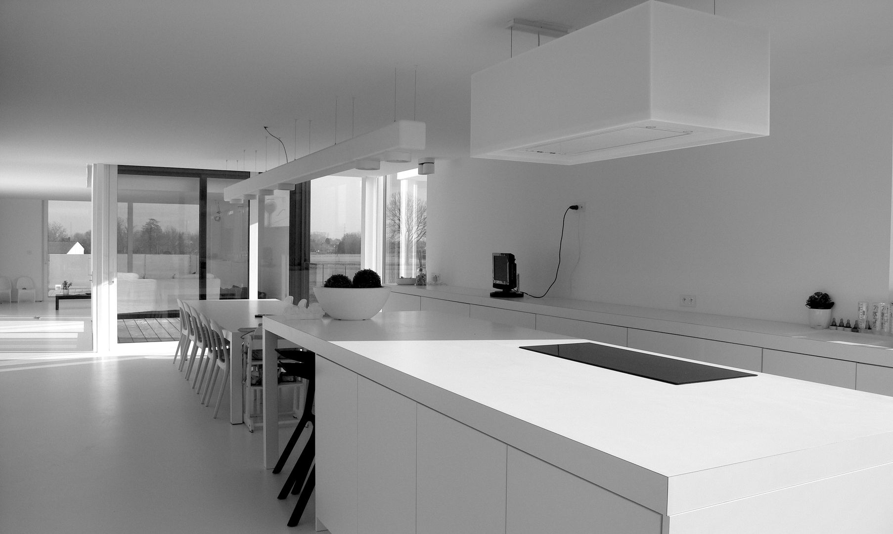 Moderne industriële loft-woning in Vlaanderen, België., aHa-architecten gcv aHa-architecten gcv Cocinas de estilo minimalista Encimeras