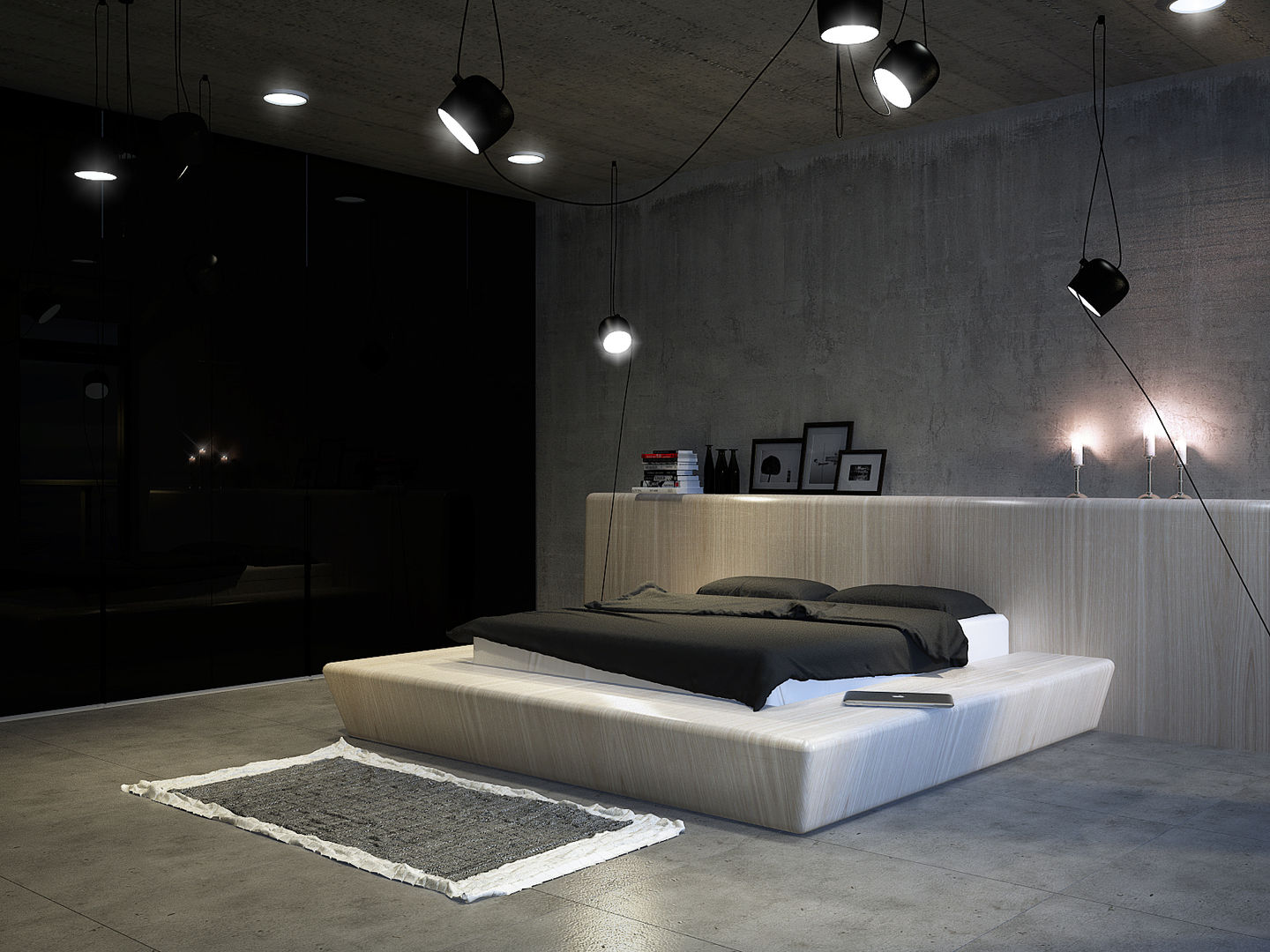 Roof apartment, Виталий Юров Виталий Юров Industrial style bedroom