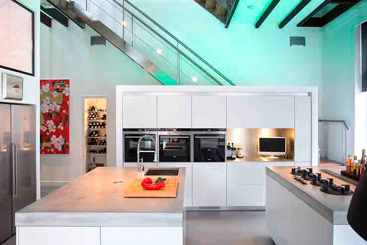 Schelpstraat Den Haag, Architectenbureau Filip Mens Architectenbureau Filip Mens Modern style kitchen