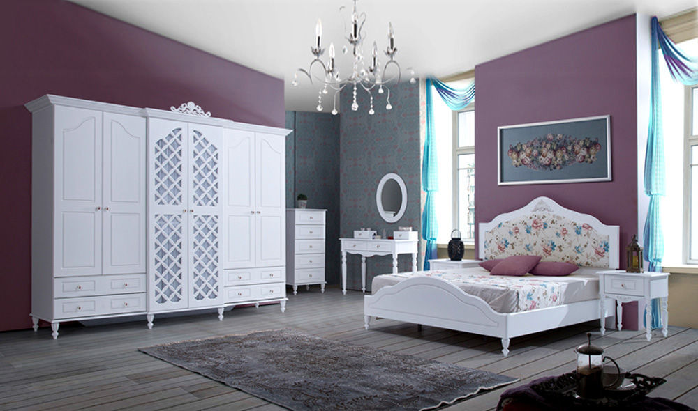 Country yatak odası, CaddeYıldız furniture CaddeYıldız furniture Dormitorios rurales Placares y cómodas