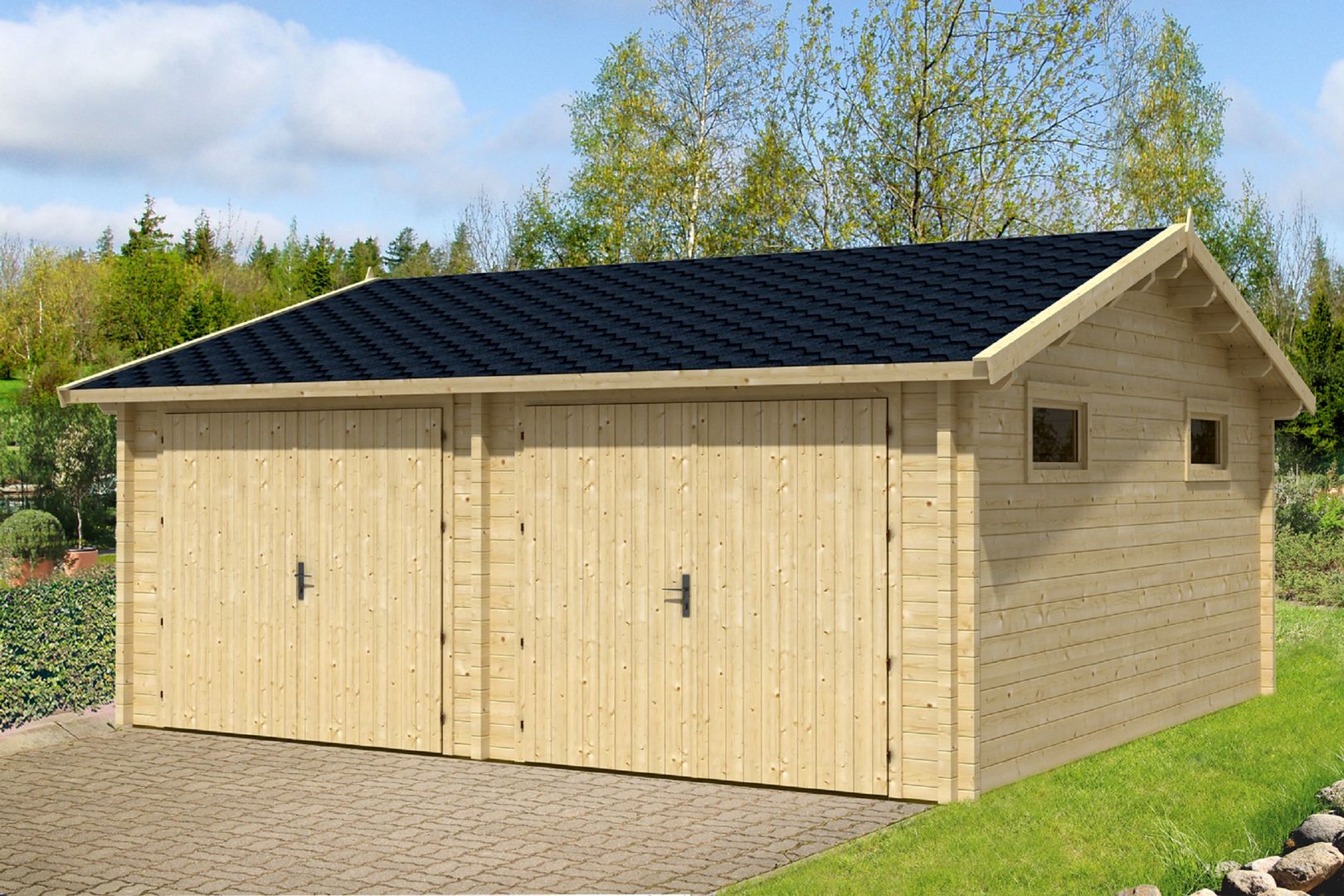 Garajes de Madera, BRICOJARDIN ON LINE SLU BRICOJARDIN ON LINE SLU Prefabricated Garage