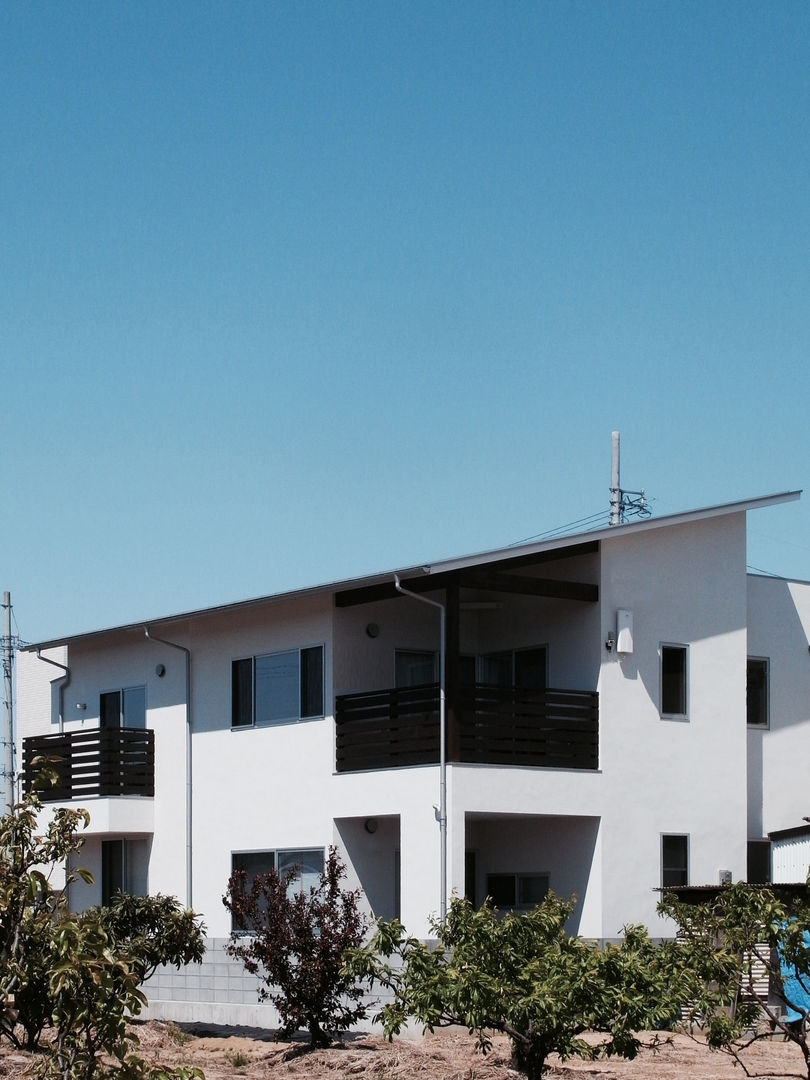 馬木の家 House in Umaki,Matsuyama, wada architectural design office 和田設計 wada architectural design office 和田設計 Casas modernas